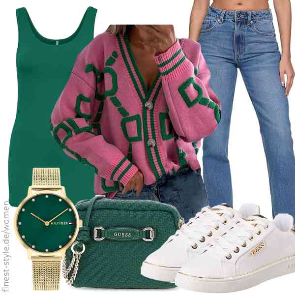 Top frauen-Outfit im Finest-Trend-Style für ein selbstbewusstes Modegefühl mit tollen Produkten von ,ONLY,REPUBLIX,Tommy Hilfiger,GUESS,GUESS