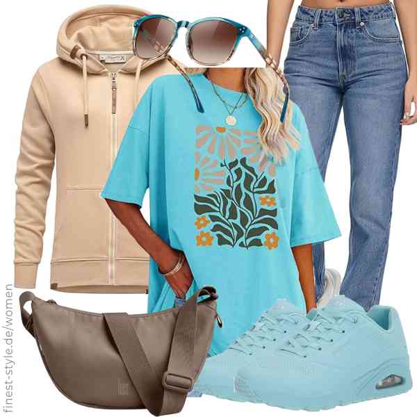 Top frauen-Outfit im Finest-Trend-Style für ein selbstbewusstes Modegefühl mit tollen Produkten von REPUBLIX,Dresswel,REPUBLIX,GOT BAG,Bircenpro,Skechers