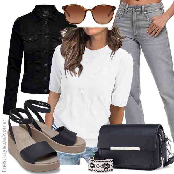 Top frauen-Outfit im Finest-Trend-Style für ein selbstbewusstes Modegefühl mit tollen Produkten von ONLY,Arach&Cloz,REPUBLIX,Roulens,Kapten & Son,Crocs