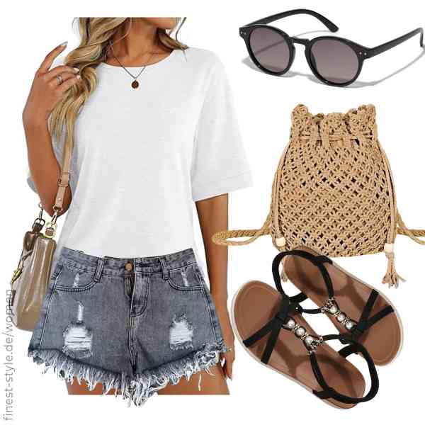 Top frauen-Outfit im Finest-Trend-Style für ein selbstbewusstes Modegefühl mit tollen Produkten von Onsoyours,Elonglin,PILGRIM,Jeesblsy,Generic