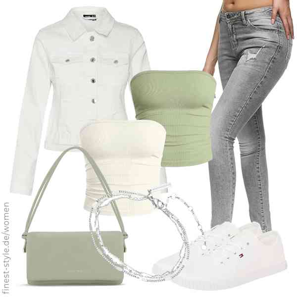 Top frauen-Outfit im Finest-Trend-Style für ein selbstbewusstes Modegefühl mit tollen Produkten von VERO MODA,OQQ,REPUBLIX,Liebeskind,Expatrié,Tommy Hilfiger