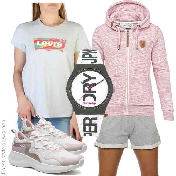 Top frauen-Outfit im Finest-Trend-Style für ein selbstbewusstes Modegefühl mit tollen Produkten von ,Levi\'s,icyzone,,,XTEP