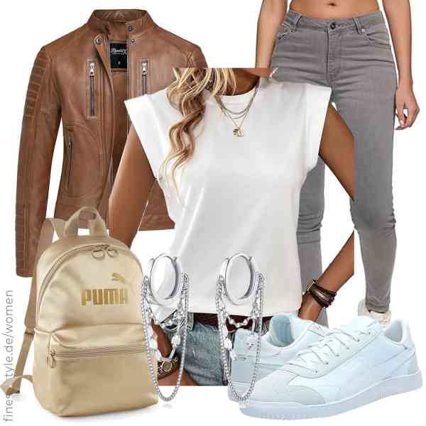 Top frauen-Outfit im Finest-Trend-Style für ein selbstbewusstes Modegefühl mit tollen Produkten von REPUBLIX,Zeagoo,REPUBLIX,Reffeer,PUMA,PUMA