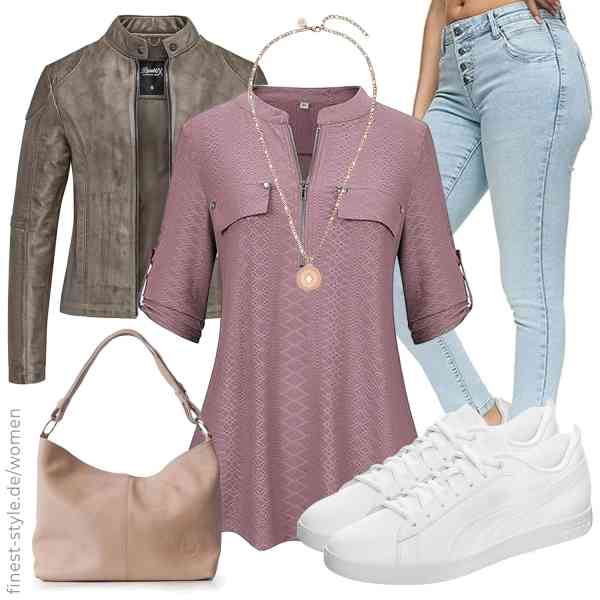 Top frauen-Outfit im Finest-Trend-Style für ein selbstbewusstes Modegefühl mit tollen Produkten von REPUBLIX,Lalala,REPUBLIX,Purelei,1990s,PUMA