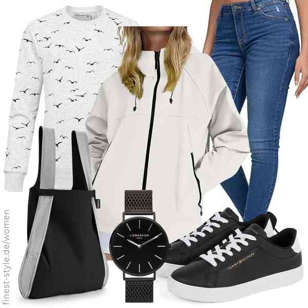 Top frauen-Outfit im Finest-Trend-Style für ein selbstbewusstes Modegefühl mit tollen Produkten von KODMNSW,REPUBLIX,REPUBLIX,Liebeskind,Notabag,Tommy Hilfiger