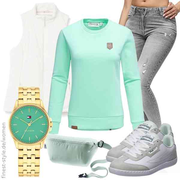 Top frauen-Outfit im Finest-Trend-Style für ein selbstbewusstes Modegefühl mit tollen Produkten von Amazon Essentials,REPUBLIX,REPUBLIX,Tommy Hilfiger,deuter,FILA