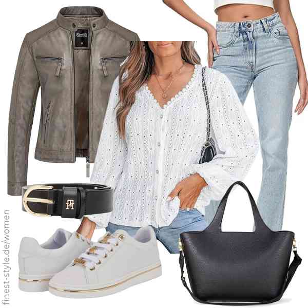 Top frauen-Outfit im Finest-Trend-Style für ein selbstbewusstes Modegefühl mit tollen Produkten von ,CUPSHE,REPUBLIX,Tommy Hilfiger,Amazon Essentials,GUESS