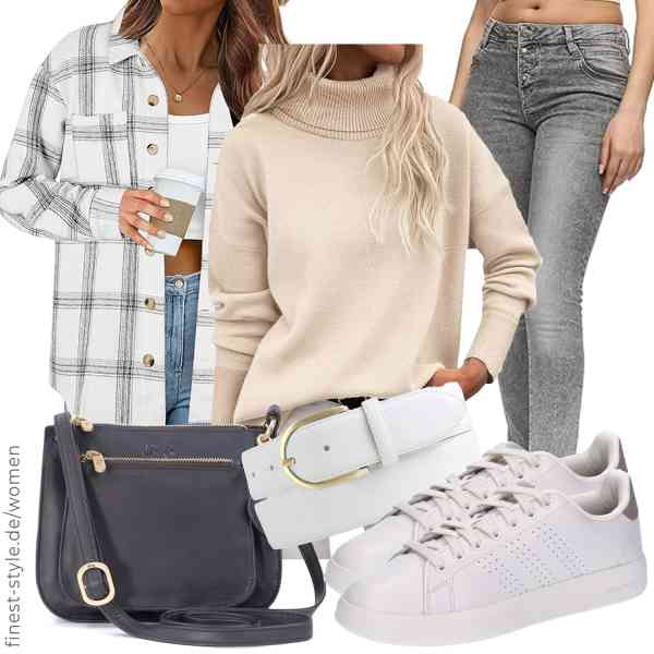 Top frauen-Outfit im Finest-Trend-Style für ein selbstbewusstes Modegefühl mit tollen Produkten von Zeagoo,Zeagoo,REPUBLIX,Gigi,BELTINGER,adidas