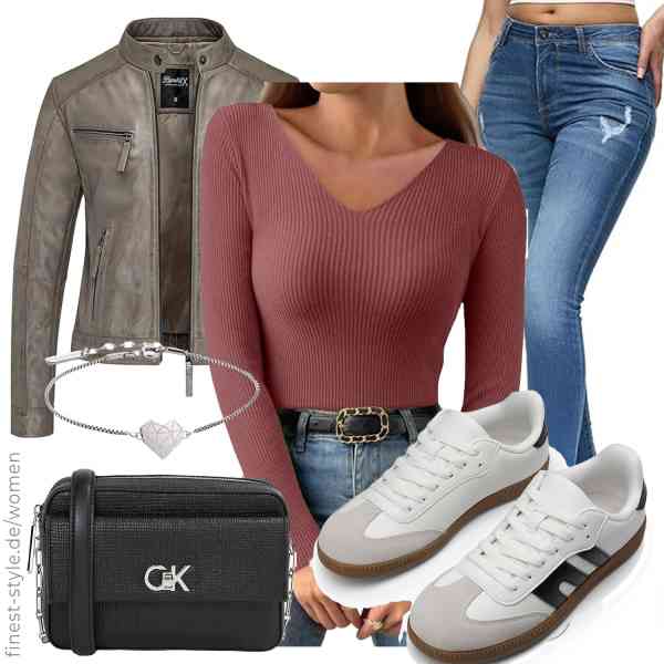 Top frauen-Outfit im Finest-Trend-Style für ein selbstbewusstes Modegefühl mit tollen Produkten von ,uxxnjfg,REPUBLIX,Liebeskind,Calvin Klein,DREAM PAIRS