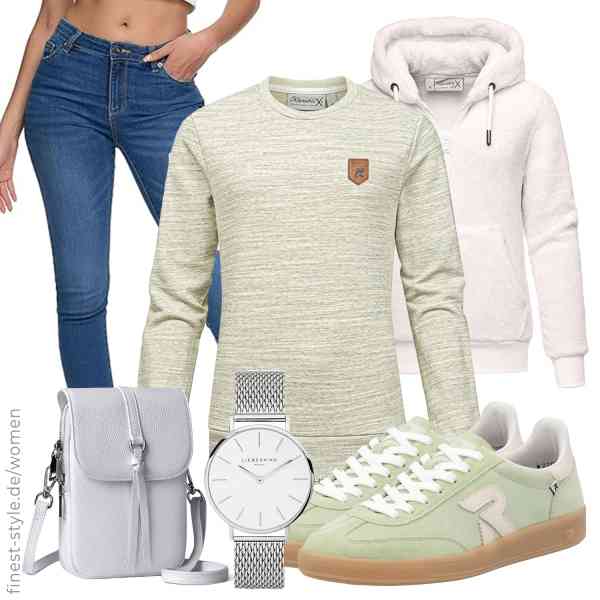 Top frauen-Outfit im Finest-Trend-Style für ein selbstbewusstes Modegefühl mit tollen Produkten von REPUBLIX,REPUBLIX,,Liebeskind,befen,Rieker