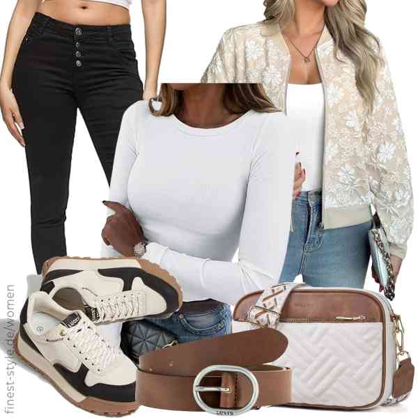 Top frauen-Outfit im Finest-Trend-Style für ein selbstbewusstes Modegefühl mit tollen Produkten von LEBOOBELL,Zeagoo,REPUBLIX,Roulens,Levi\'s,LUCKY STEP