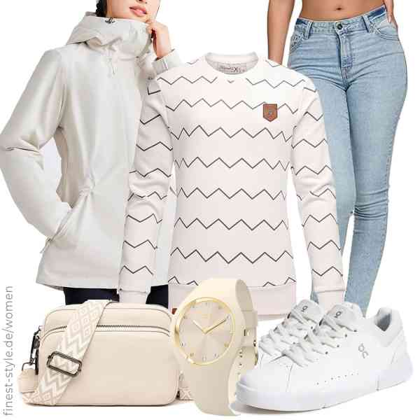 Top frauen-Outfit im Finest-Trend-Style für ein selbstbewusstes Modegefühl mit tollen Produkten von Pioneer Camp,REPUBLIX,REPUBLIX,ICE-WATCH,TIAASTAP,On