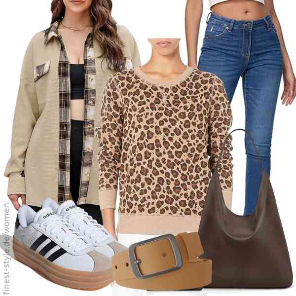 Top frauen-Outfit im Finest-Trend-Style für ein selbstbewusstes Modegefühl mit tollen Produkten von AILLOSA,Amazon Essentials,REPUBLIX,KMISSO,GSenhui,adidas