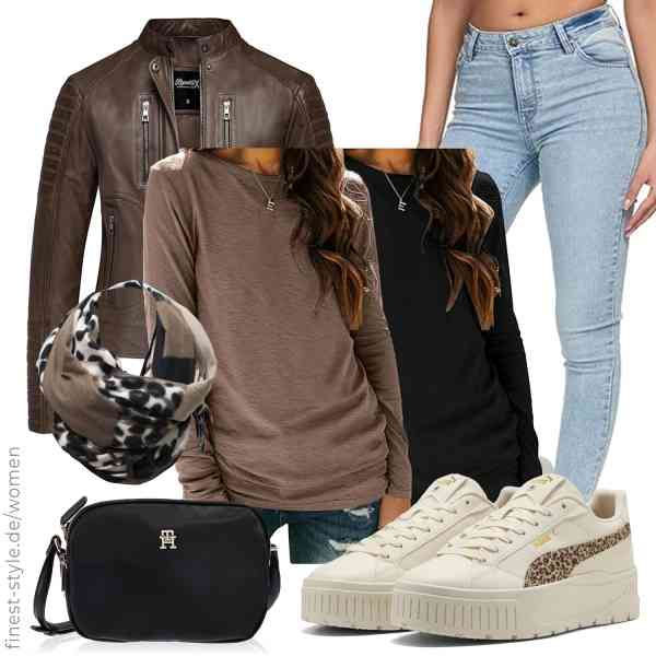 Top frauen-Outfit im Finest-Trend-Style für ein selbstbewusstes Modegefühl mit tollen Produkten von REPUBLIX,Zeagoo,REPUBLIX,Glamexx24,Tommy Hilfiger,PUMA
