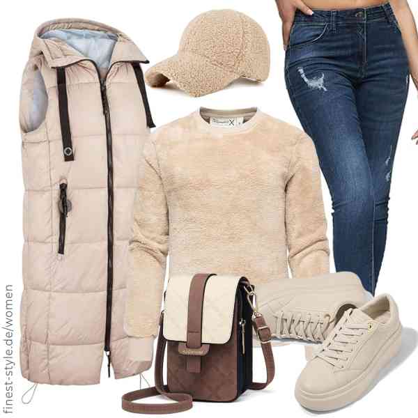 Top frauen-Outfit im Finest-Trend-Style für ein selbstbewusstes Modegefühl mit tollen Produkten von DENIMFY,REPUBLIX,REPUBLIX,MUIIKOLA,YAMEE,LUCKY STEP