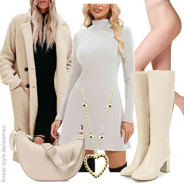 Top frauen-Outfit im Finest-Trend-Style für ein selbstbewusstes Modegefühl mit tollen Produkten von SCLEROPAGES,SERSARY,FALKE,Sofia Milani,Expatrié,ticticlily