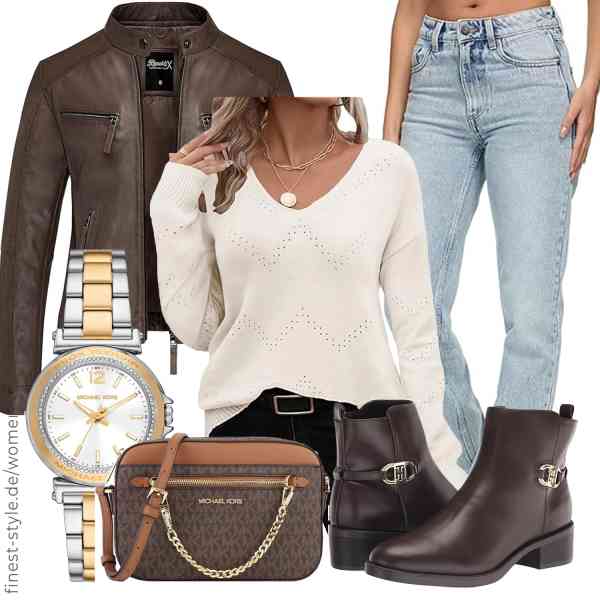 Top frauen-Outfit im Finest-Trend-Style für ein selbstbewusstes Modegefühl mit tollen Produkten von REPUBLIX,Zeagoo,REPUBLIX,Michael Kors,Michael Kors,Tommy Hilfiger