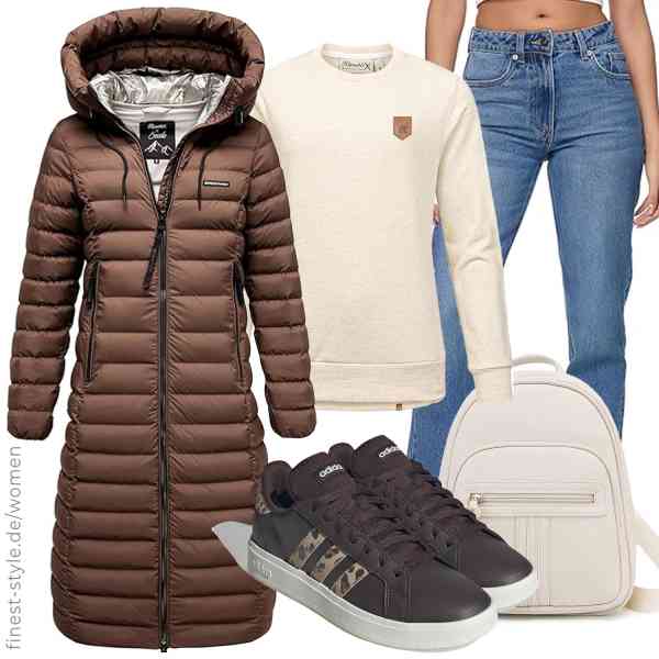 Top frauen-Outfit im Finest-Trend-Style für ein selbstbewusstes Modegefühl mit tollen Produkten von REPUBLIX,REPUBLIX,REPUBLIX,BAGOK,adidas