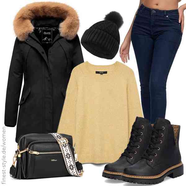 Top frauen-Outfit im Finest-Trend-Style für ein selbstbewusstes Modegefühl mit tollen Produkten von REPUBLIX,VERO MODA,REPUBLIX,FORVEVO,HILAEX,Rieker