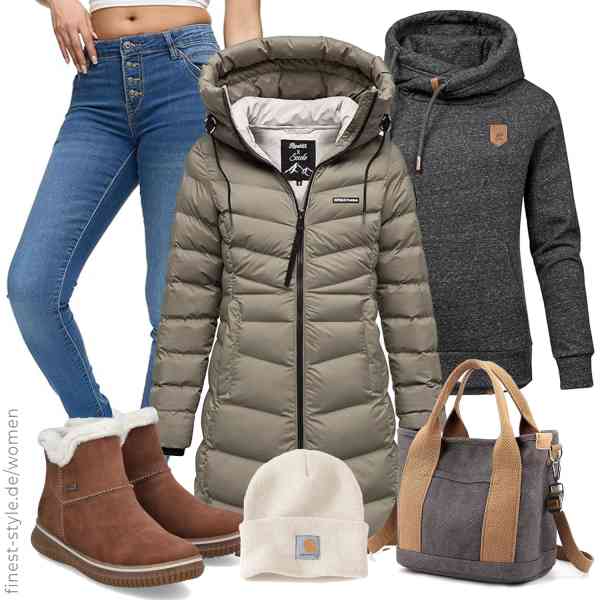 Top frauen-Outfit im Finest-Trend-Style für ein selbstbewusstes Modegefühl mit tollen Produkten von REPUBLIX,REPUBLIX,REPUBLIX,zhongningyifeng,Carhartt,Rieker