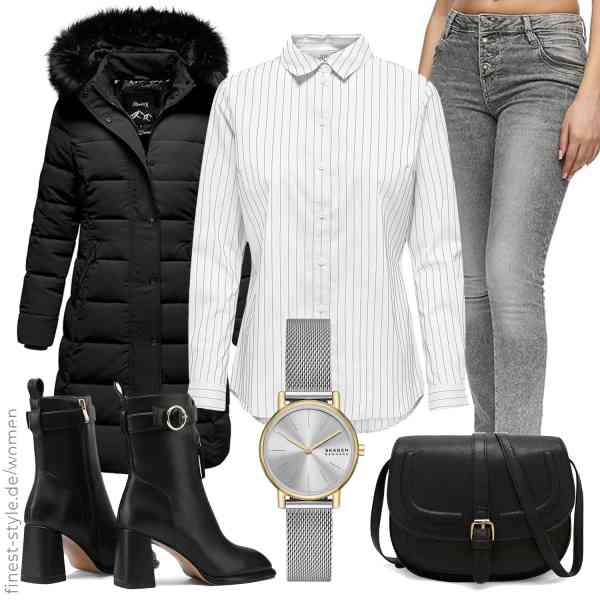 Top frauen-Outfit im Finest-Trend-Style für ein selbstbewusstes Modegefühl mit tollen Produkten von REPUBLIX,JDY,REPUBLIX,Skagen,DCCN,QUEEN HELENA