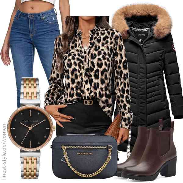 Top frauen-Outfit im Finest-Trend-Style für ein selbstbewusstes Modegefühl mit tollen Produkten von REPUBLIX,GORGLITTER,REPUBLIX,Armani Exchange,Michael Kors,MARCO TOZZI