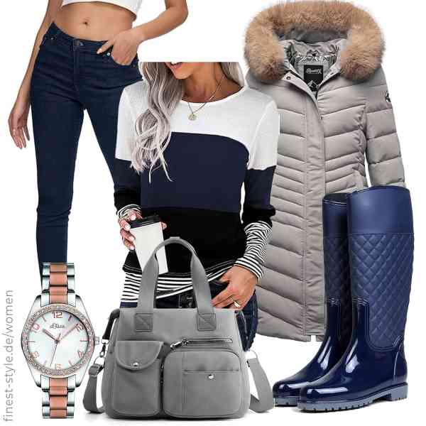 Top frauen-Outfit im Finest-Trend-Style für ein selbstbewusstes Modegefühl mit tollen Produkten von ,Daspkuwy,REPUBLIX,s.Oliver,DIRRONA,AONEGOLD