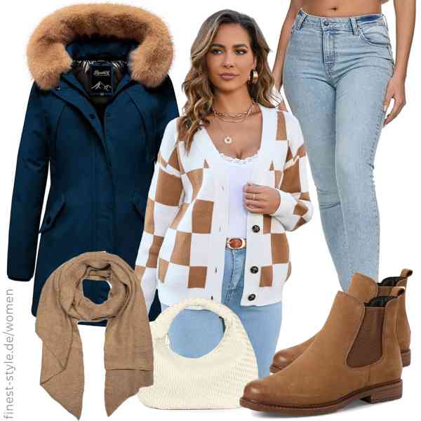 Top frauen-Outfit im Finest-Trend-Style für ein selbstbewusstes Modegefühl mit tollen Produkten von REPUBLIX,HEYPORK,REPUBLIX,styleBREAKER,Amazon Essentials,Tamaris