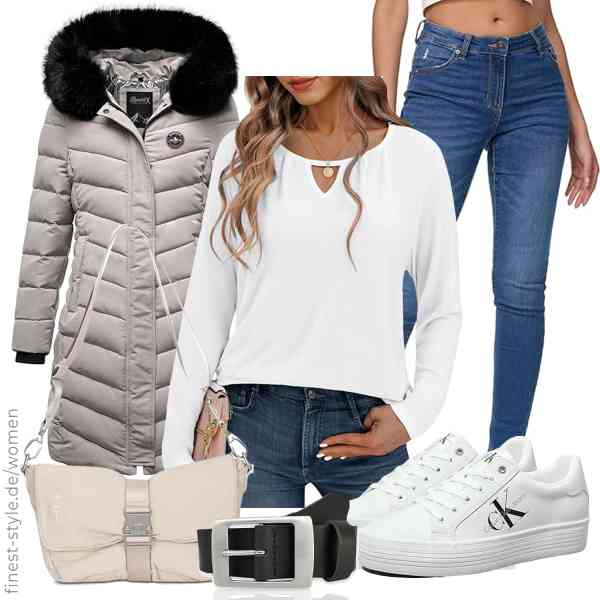 Top frauen-Outfit im Finest-Trend-Style für ein selbstbewusstes Modegefühl mit tollen Produkten von REPUBLIX,Gyabnw,REPUBLIX,FRIEDRICH HOFFMANN,Expatrié,Calvin Klein