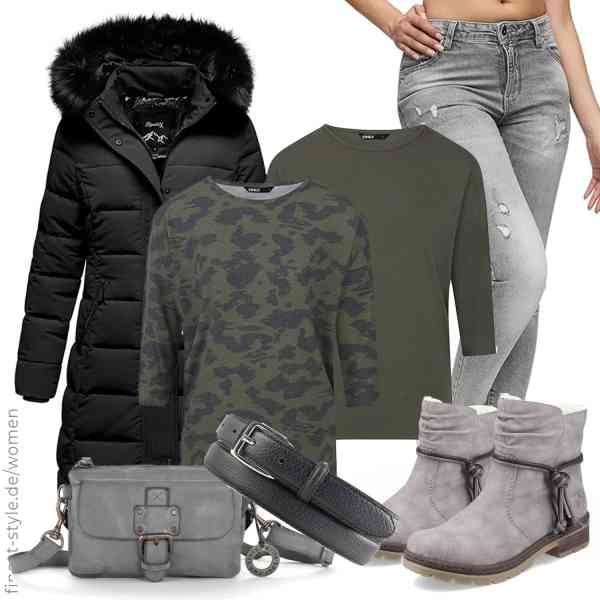 Top frauen-Outfit im Finest-Trend-Style für ein selbstbewusstes Modegefühl mit tollen Produkten von ,ONLY,REPUBLIX,BELTINGER,Cas8,Rieker