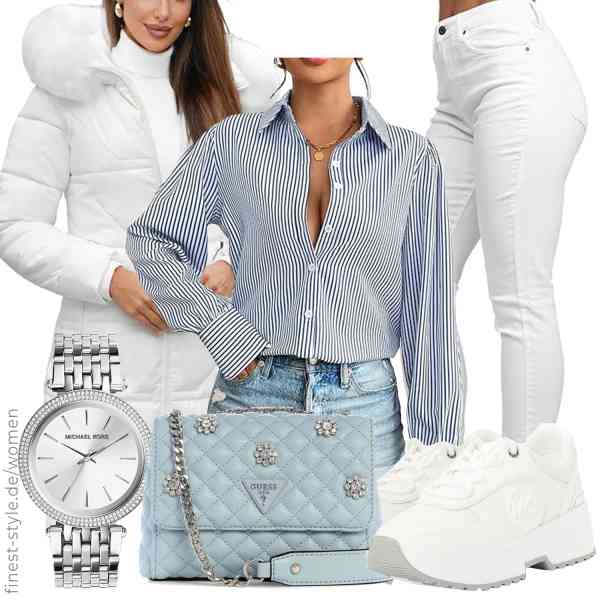 Top frauen-Outfit im Finest-Trend-Style für ein selbstbewusstes Modegefühl mit tollen Produkten von OZONEE,Zeagoo,Tazzio,Michael Kors,GUESS,Michael Kors