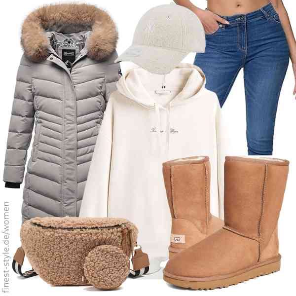 Top frauen-Outfit im Finest-Trend-Style für ein selbstbewusstes Modegefühl mit tollen Produkten von ,Tommy Hilfiger,REPUBLIX,New Era,ER.Roulour,UGG