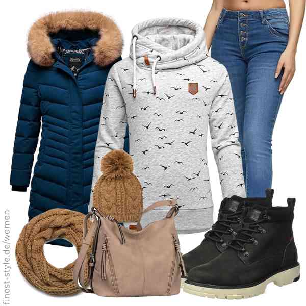 Top frauen-Outfit im Finest-Trend-Style für ein selbstbewusstes Modegefühl mit tollen Produkten von REPUBLIX,REPUBLIX,REPUBLIX,styleBREAKER,TOM TAILOR,Levi\'s