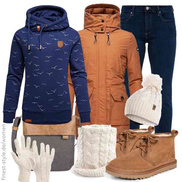 Top frauen-Outfit im Finest-Trend-Style für ein selbstbewusstes Modegefühl mit tollen Produkten von ,REPUBLIX,REPUBLIX,Winuesa,Zwei,UGG