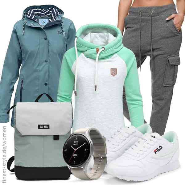 Top frauen-Outfit im Finest-Trend-Style für ein selbstbewusstes Modegefühl mit tollen Produkten von MADSea,REPUBLIX,REPUBLIX,Hama,Ela Mo,FILA