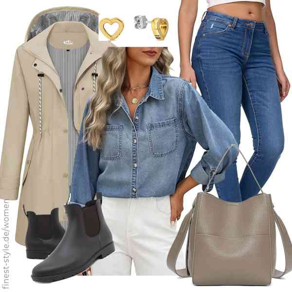 Top frauen-Outfit im Finest-Trend-Style für ein selbstbewusstes Modegefühl mit tollen Produkten von CMTOP,CMTOP,REPUBLIX,SENDEFN,Tommy Hilfiger,Acfoda