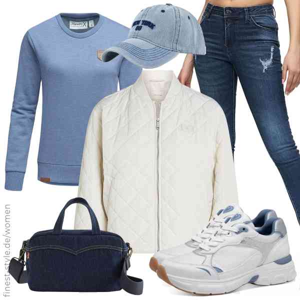 Top frauen-Outfit im Finest-Trend-Style für ein selbstbewusstes Modegefühl mit tollen Produkten von Calvin Klein,REPUBLIX,REPUBLIX,Levi\'s,QIFLY,MARCO TOZZI
