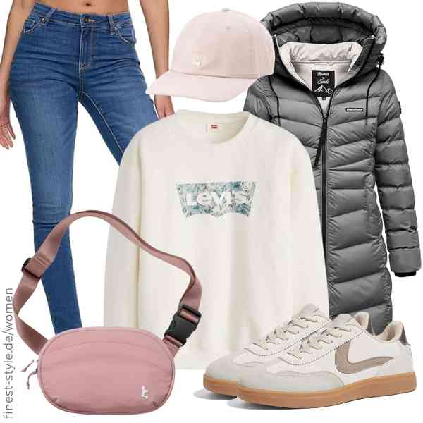 Top frauen-Outfit im Finest-Trend-Style für ein selbstbewusstes Modegefühl mit tollen Produkten von REPUBLIX,Levi\'s,REPUBLIX,Levi\'s,tomtoc,LUCKY STEP