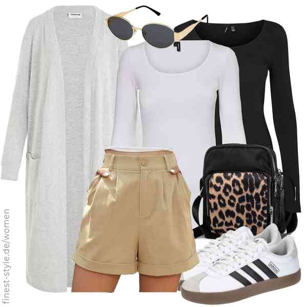 Top frauen-Outfit im Finest-Trend-Style für ein selbstbewusstes Modegefühl mit tollen Produkten von ,VERO MODA,BEIGAI,LaRechor,SOJOS,adidas