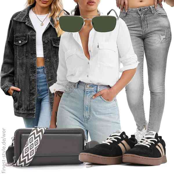 Top frauen-Outfit im Finest-Trend-Style für ein selbstbewusstes Modegefühl mit tollen Produkten von VigelEther,Levi\'s,REPUBLIX,Snmoec,Lacoste,Palladium