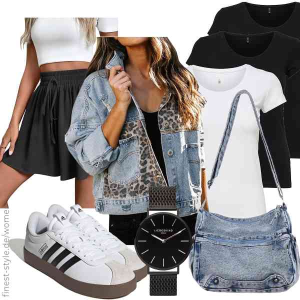 Top frauen-Outfit im Finest-Trend-Style für ein selbstbewusstes Modegefühl mit tollen Produkten von ,ONLY,Adigaber,LIEBESKIND,Ausing,adidas