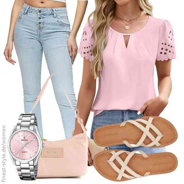 Top frauen-Outfit im Finest-Trend-Style für ein selbstbewusstes Modegefühl mit tollen Produkten von LEKOPUR,REPUBLIX,Festina,Calvin Klein,Amazon Essentials