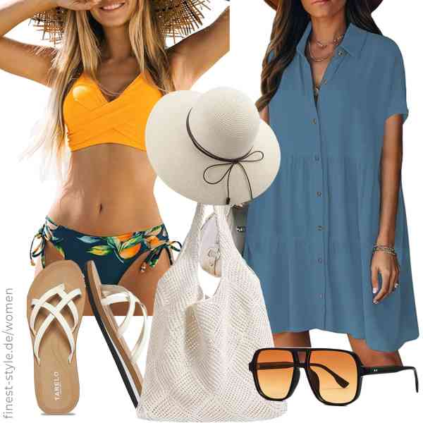 Top frauen-Outfit im Finest-Trend-Style für ein selbstbewusstes Modegefühl mit tollen Produkten von ,CUPSHE,LOJUDI,DRESHOW,Augesak,TARELO SINCE 1986
