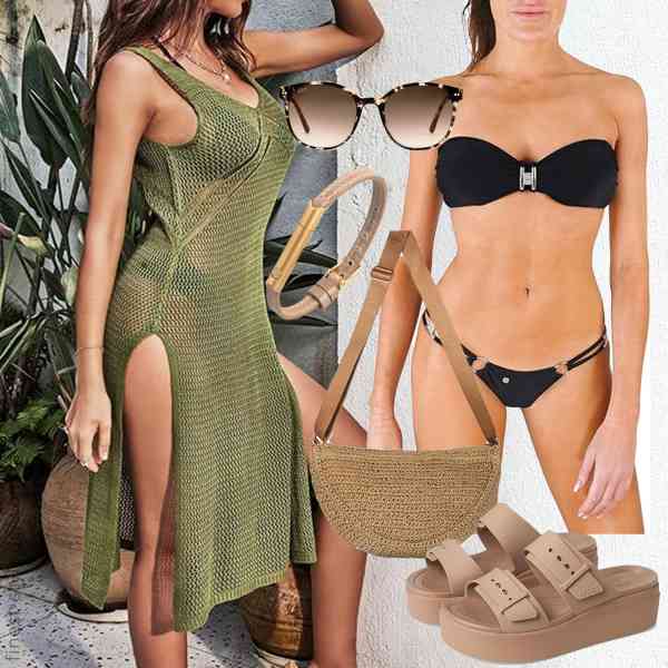 Top frauen-Outfit im Finest-Trend-Style für ein selbstbewusstes Modegefühl mit tollen Produkten von Crocs,CUPSHE,my sexy bikini,INVI,HuiYStar,Kapten & Son,Crocs,CUPSHE,my sexy bikini,INVI,HuiYStar,Kapten & Son,Crocs