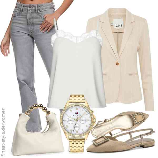 Top frauen-Outfit im Finest-Trend-Style für ein selbstbewusstes Modegefühl mit tollen Produkten von ICHI,Tamaris,PIECES,REPUBLIX,Tommy Hilfiger,Doris&Jacky