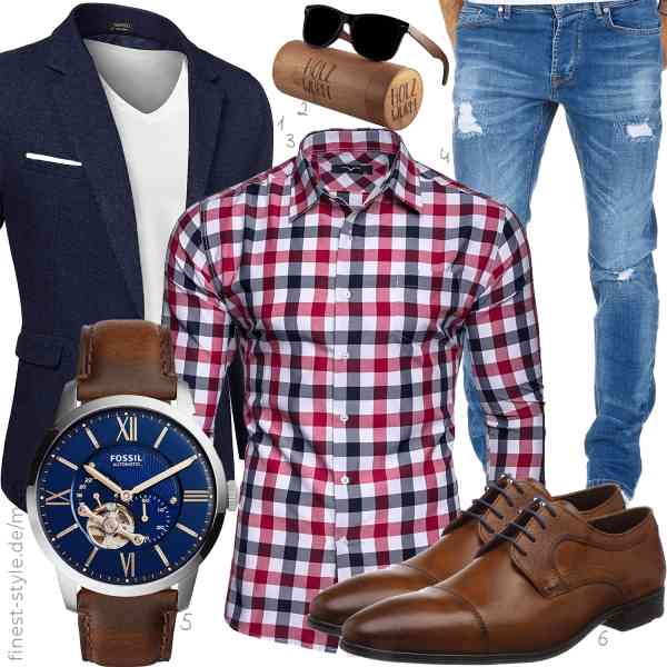 Top herren-Outfit im Finest-Trend-Style für ein selbstbewusstes Modegefühl mit tollen Produkten von MAXMODA,Holzwurm,Kayhan,Amaci&Sons,Fossil,LLOYD