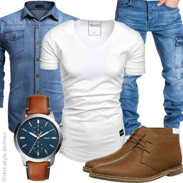 Top herren-Outfit im Finest-Trend-Style für ein selbstbewusstes Modegefühl mit tollen Produkten von Burlady,REPUBLIX,Amaci&Sons,Fossil,Red Tape