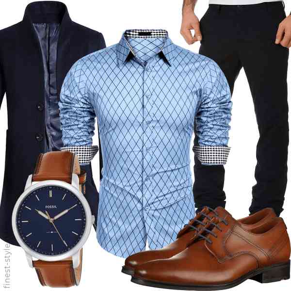 Top herren-Outfit im Finest-Trend-Style für ein selbstbewusstes Modegefühl mit tollen Produkten von Vogstyle,COOFANDY,Amaci&Sons,Fossil,LLOYD