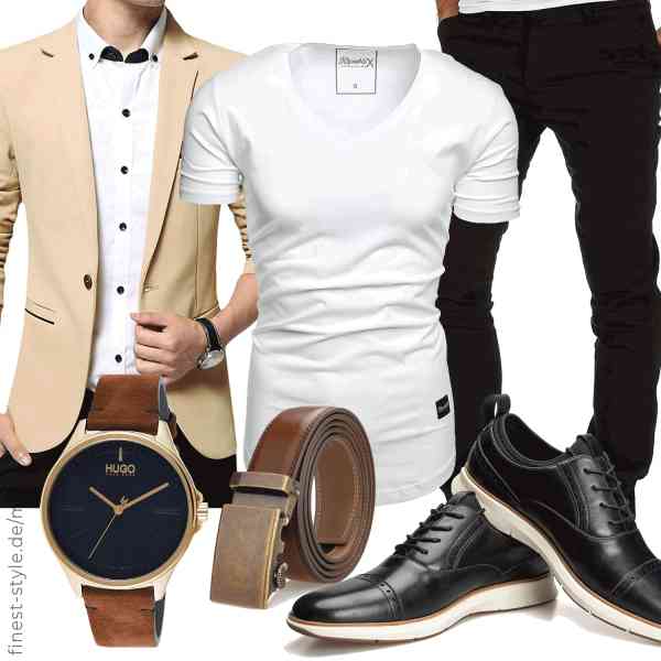 Top herren-Outfit im Finest-Trend-Style für ein selbstbewusstes Modegefühl mit tollen Produkten von Allthemen,REPUBLIX,Amaci&Sons,HUGO,Nelbons,JITAI