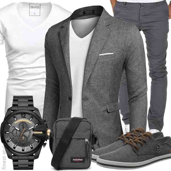 Top herren-Outfit im Finest-Trend-Style für ein selbstbewusstes Modegefühl mit tollen Produkten von Amaci&Sons,COOFANDY,REPUBLIX,bugatti,EASTPAK,Diesel